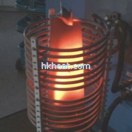 induction Stress Relief On Turbine Blade