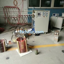 induction forging steel rods by MF induction heater