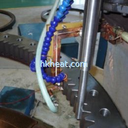 induction hardening gear teeth with custom-design induction coil