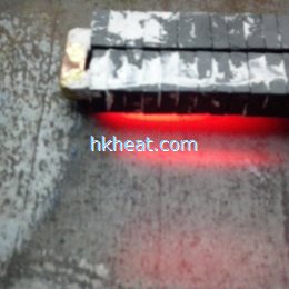 induction hardening surface of steel plate