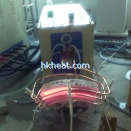 induction heating cambered work-piece by 160KW power supply