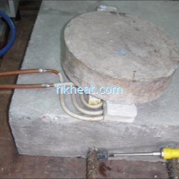 induction heating concrete mixed material