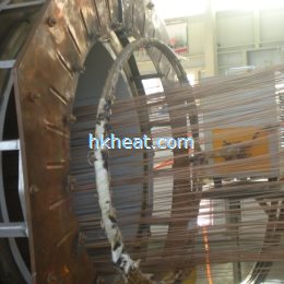 induction heating for cluster of copper wire