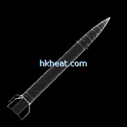 induction heating for SRBM (short-range ballistic missile) or rocket