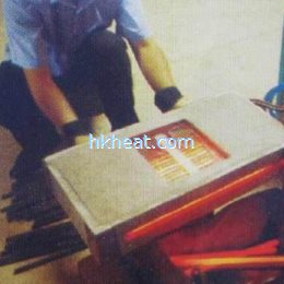induction heating iron bar