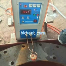 induction heating steel plate hole