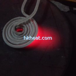 induction heating steel plate surface by pancake induction coil