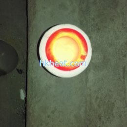 induction meling with strong magnetic  stirring