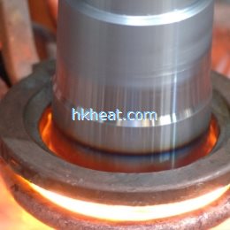 induction quenching axle by uhf induction heating machine