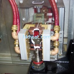 induction quenching ball studs and inner tie rod stud with custom-build induction coil