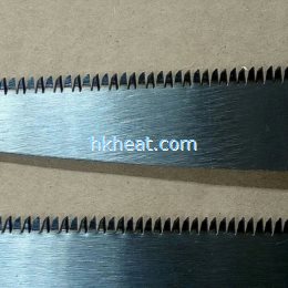 induction quenching bandsaw teeth by UHF induction heater_2