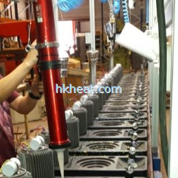 induction shrink fitting aluminum motor