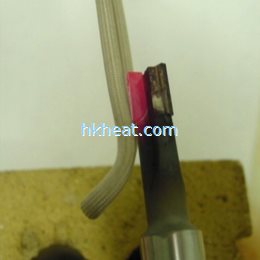 induction soldering by 30KW UHF induction heater