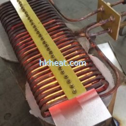 induction steel plates by RF induction heater