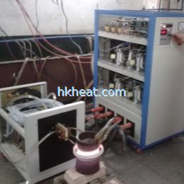 induction tempering steel pipe by 160KW induction heater