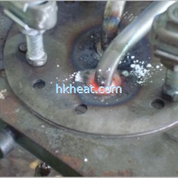 induction welding SS-Steel pipes to bottom