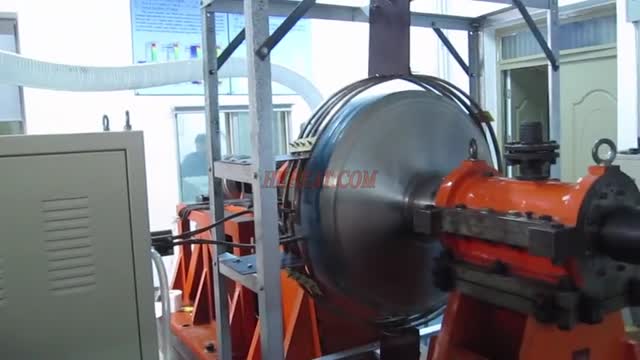 heating source simulation by 100KW induction heating machine of heating rotating table
